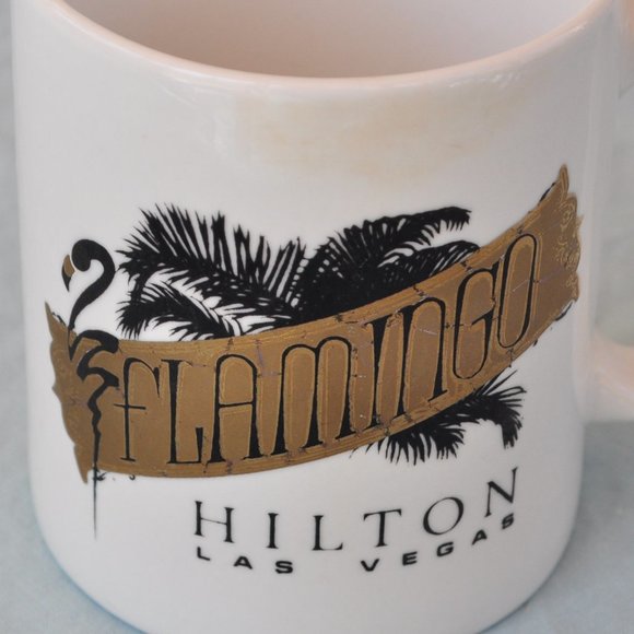 12 oz Flamingo Hilton Hotel Las Vegas retro gold tone (560w) - Picture 2 of 8